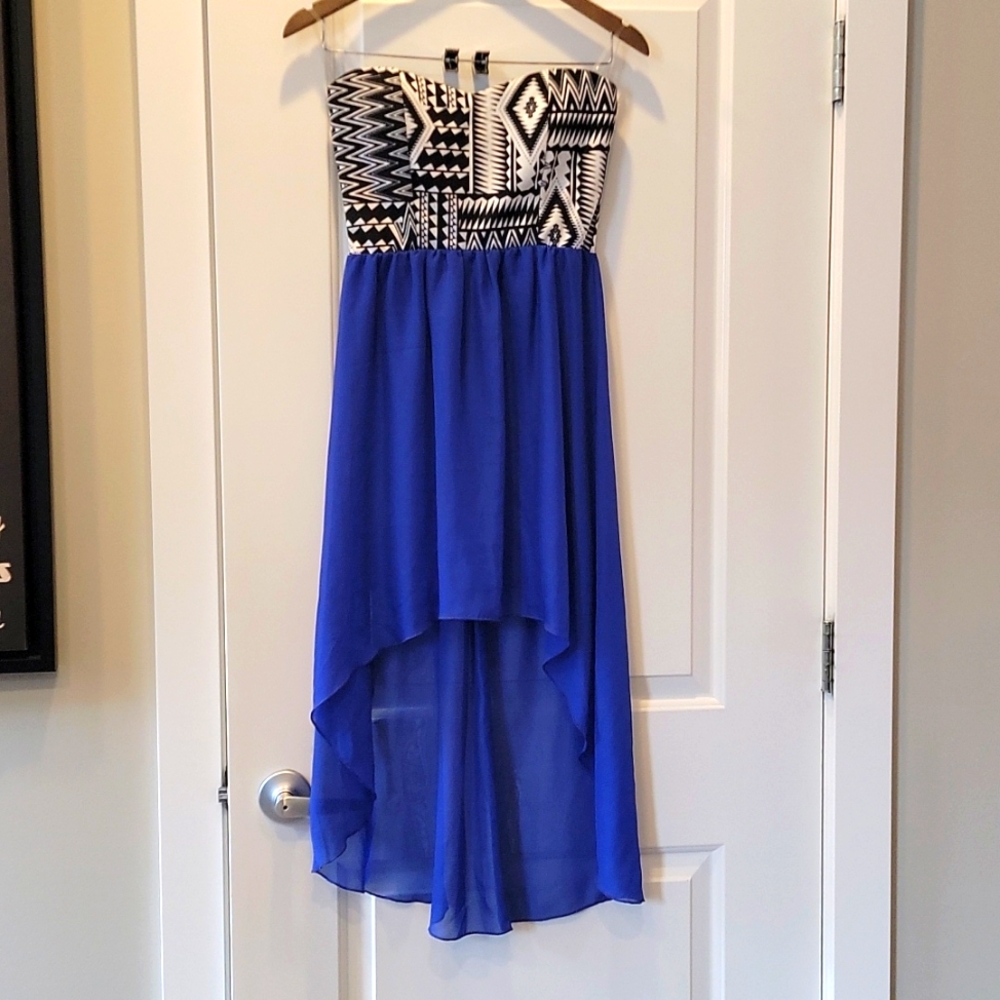 Strapless High Low Dress